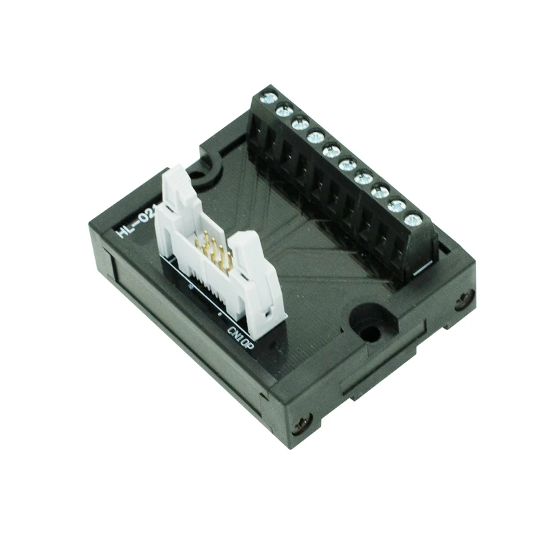 IDC10 to terminal block breakout board 8 bit transition terminal block adapter PLC relay terminals DIN Rail Mounted
IDC10 to terminal block breakout board 8 bit transition terminal block adapter PLC relay terminals DIN Rail Mounted