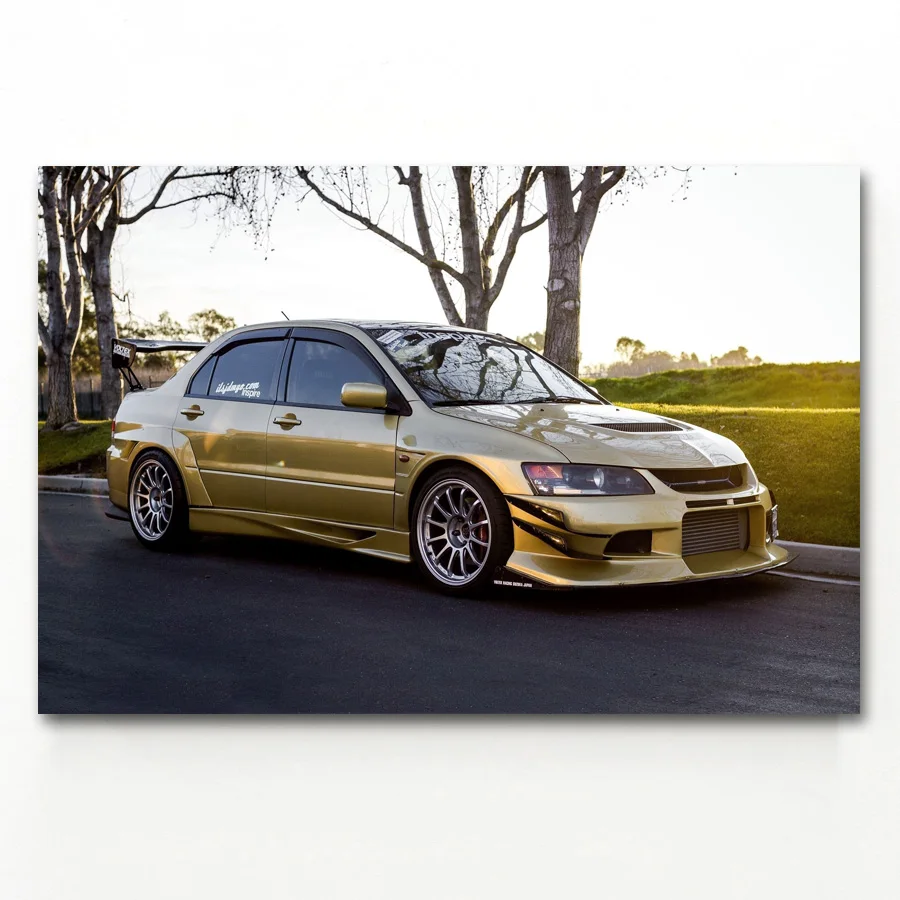 Golden Mitsubishi Lancer Evolution EVO Classic Car Posters and Prints Canvas Art Paintings For Room Decor
Golden Mitsubishi Lancer Evolution EVO Classic Car Posters and Prints Canvas Art Paintings For Room Decor