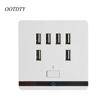 OOTDTY 3.4A 6 Port USB Wall socket Outlet Charger Power Socket Receptacle Plate Panel Switch
OOTDTY 3.4A 6 Port USB Wall socket Outlet Charger Power Socket Receptacle Plate Panel Switch