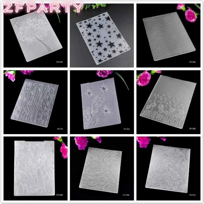 ZFPARTY Plastic Embossing Folder DIY Scrapbooking Album Card Cutting Dies Template Craft DIY Card Decor
ZFPARTY Plastic Embossing Folder DIY Scrapbooking Album Card Cutting Dies Template Craft DIY Card Decor
