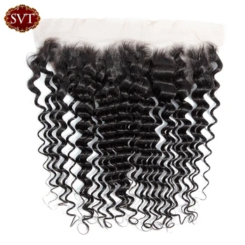 SVT Brazilian Deep Wave Lace Frontal Closure 13x4 Remy Ear To Ear Human Hair Closure Frontal Natural Black Free Shipping
SVT Brazilian Deep Wave Lace Frontal Closure 13x4 Remy Ear To Ear Human Hair Closure Frontal Natural Black Free Shipping