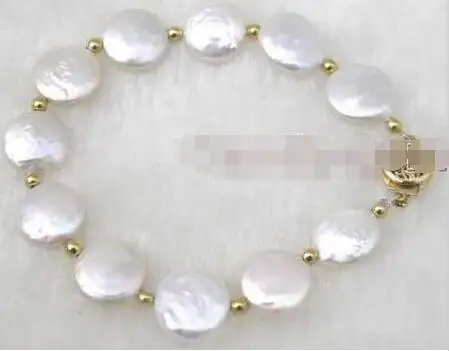 FREE SHIPPING HOT sell new Style >>>>SALE Big 11-12 MM Natural high quality White Coin Pearl 7.5" Bracelet
FREE SHIPPING HOT sell new Style >>>>SALE Big 11-12 MM Natural high quality White Coin Pearl 7.5" Bracelet