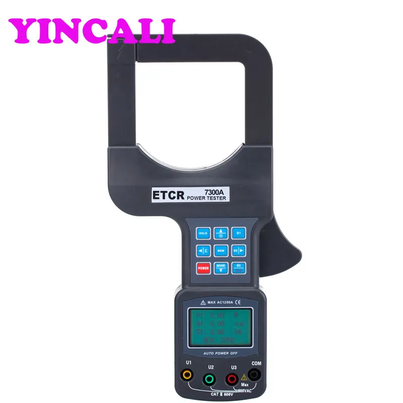 Large Caliber Three Phase Power Tester ETCR7300A Store 200 Sets Of Data Test Mode Clamp CT, Integral Mode Clamp Meter
Large Caliber Three Phase Power Tester ETCR7300A Store 200 Sets Of Data Test Mode Clamp CT, Integral Mode Clamp Meter