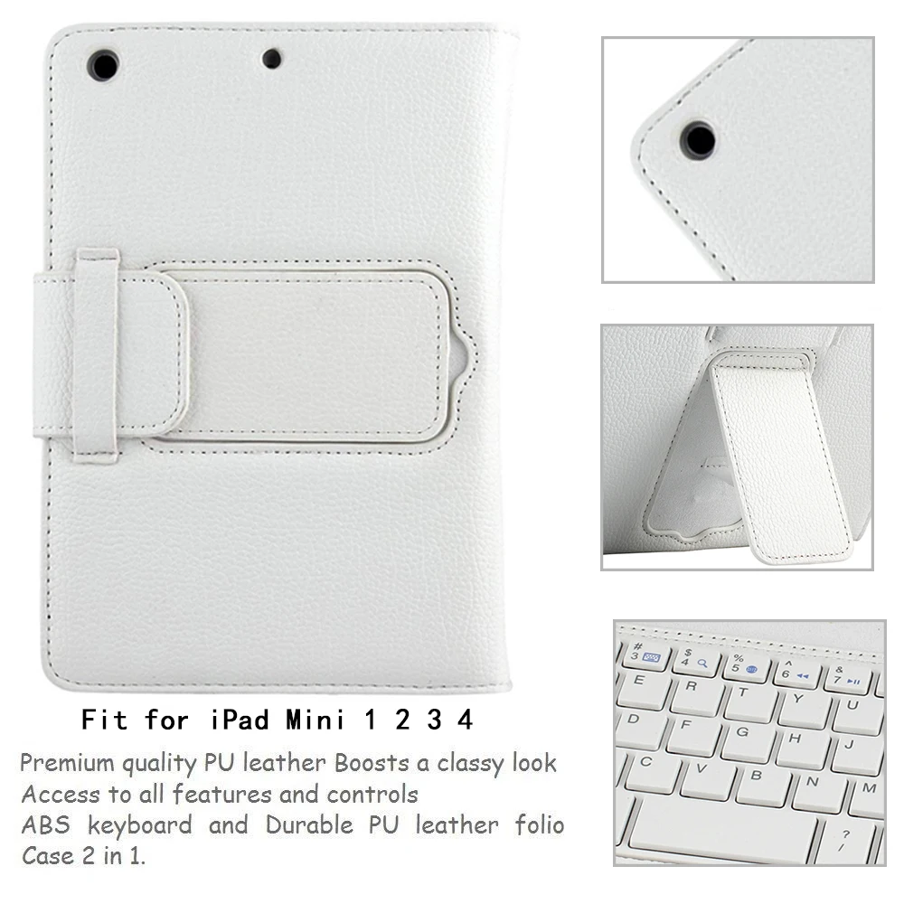 For iPad Mini Keyboard, Folding Leather Cover with Removable Bluetooth Keyboard for Apple iPad Mini 1 2 3 4
For iPad Mini Keyboard, Folding Leather Cover with Removable Bluetooth Keyboard for Apple iPad Mini 1 2 3 4