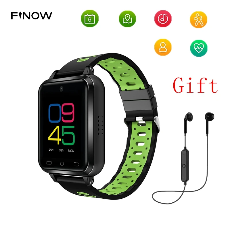 Finow Q1 PRO / Q2 Android 6 0 4G Смарт часы с Bluetooth GPS WIFI музыкальный плеер кровяное давление