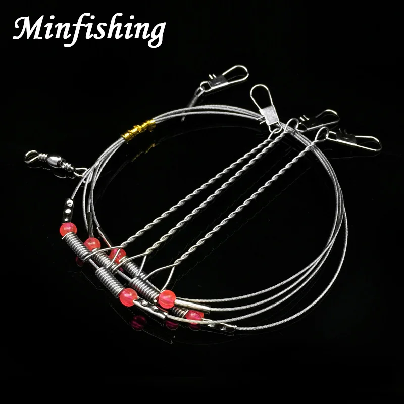 Minfishing 2 pcs Wire Fishing Line Connector with Barrel Swivels Fishing Beads Sea Fishing Accessorries Fishing Tool
Minfishing 2 pcs Wire Fishing Line Connector with Barrel Swivels Fishing Beads Sea Fishing Accessorries Fishing Tool