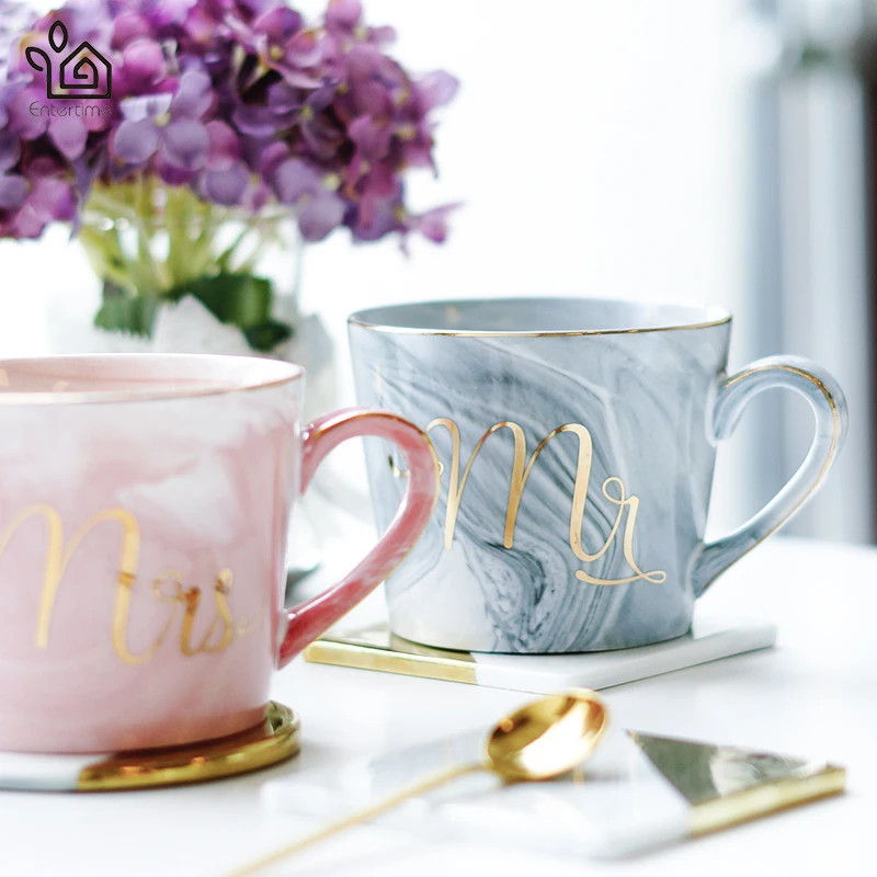 Entertime set of 2pcs Ceramic Marble Cups Mr and Mrs Coffee Mugs Set- Gift for Engagement Wedding and marriage Anniversary
Entertime set of 2pcs Ceramic Marble Cups Mr and Mrs Coffee Mugs Set- Gift for Engagement Wedding and marriage Anniversary