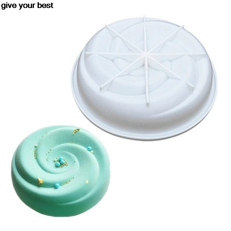 Round Spiral Shaped Big Roses Silicone Mousse Pan Cake Mold Non Stick Baking Decoration Tools cake decorating tools
Round Spiral Shaped Big Roses Silicone Mousse Pan Cake Mold Non Stick Baking Decoration Tools cake decorating tools