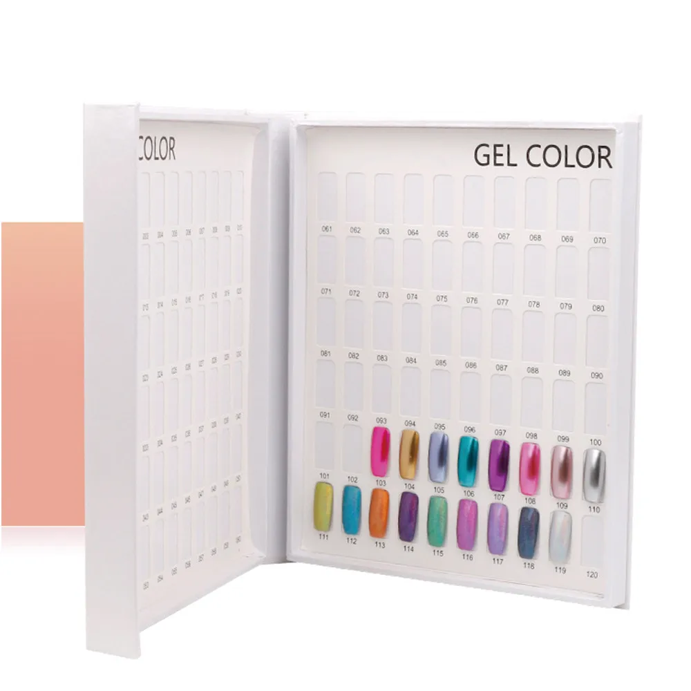 High Quality 120 Color 100% Brand New Nail Polish Color Card Manicure Display Board Nail Polish Show Book Easy To Show Up
High Quality 120 Color 100% Brand New Nail Polish Color Card Manicure Display Board Nail Polish Show Book Easy To Show Up