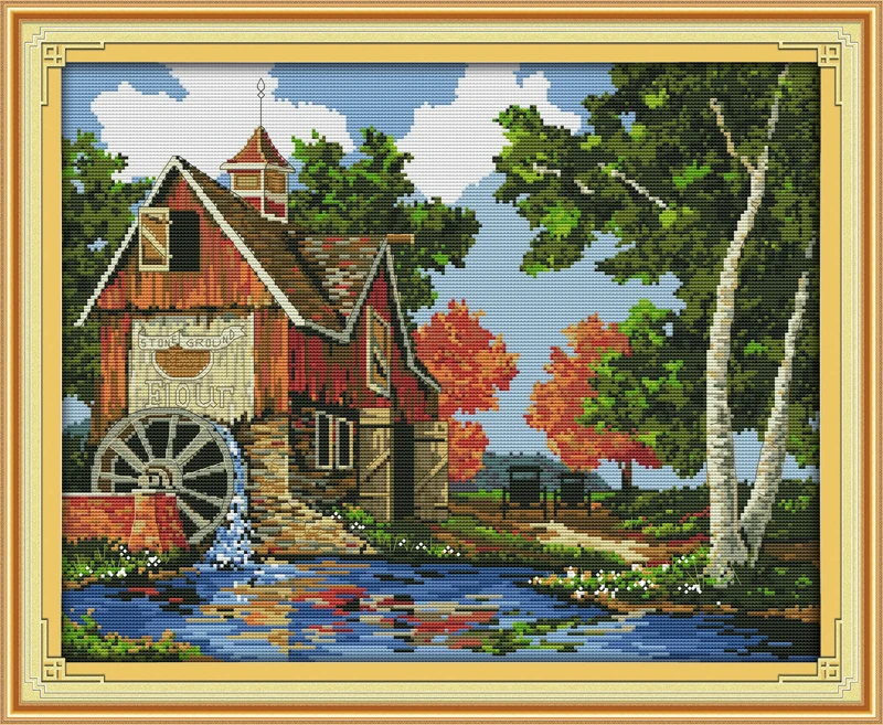 Log cabin (2), counted printed on fabric DMC 14CT 11CT Cross Stitch kits,embroidery needlework Sets, Home Decor
Log cabin (2), counted printed on fabric DMC 14CT 11CT Cross Stitch kits,embroidery needlework Sets, Home Decor