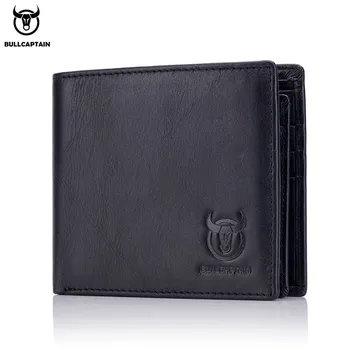 BULLCAPTAIN Vintage BIFOLD RFID brand leather MEN wallets cowhide zipper SHORT money wallet hasp card holder small coin purse 
BULLCAPTAIN Vintage BIFOLD RFID brand leather MEN wallets cowhide zipper SHORT money wallet hasp card holder small coin purse