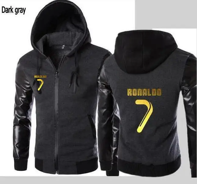 Anime Hoodie Men's CR7 Cristiano Ronaldo Leather Sleeve Hoodie Men's Casual Street Slim Jacket Hooded Sports Jacket Costume
Anime Hoodie Men's CR7 Cristiano Ronaldo Leather Sleeve Hoodie Men's Casual Street Slim Jacket Hooded Sports Jacket Costume