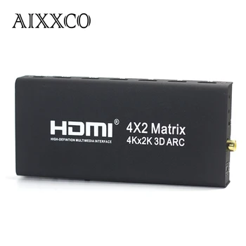 AIXXCO HDMI V1.4 HDMI Matrix 4X2 (4 to 2) Switch Switcher Splitter Amplifier Support 4K*2K 3D 1080P
AIXXCO HDMI V1.4 HDMI Matrix 4X2 (4 to 2) Switch Switcher Splitter Amplifier Support 4K*2K 3D 1080P