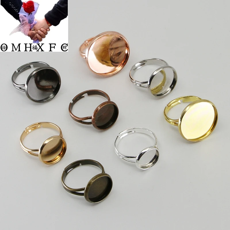 OMH Wholesale10pcs/lot Adjustable Ring Base Fit 10 12 14 16 18 20 25 mm Glass Cabochons Cameo Settings Jewelry Making Ring AC12
OMH Wholesale10pcs/lot Adjustable Ring Base Fit 10 12 14 16 18 20 25 mm Glass Cabochons Cameo Settings Jewelry Making Ring AC12