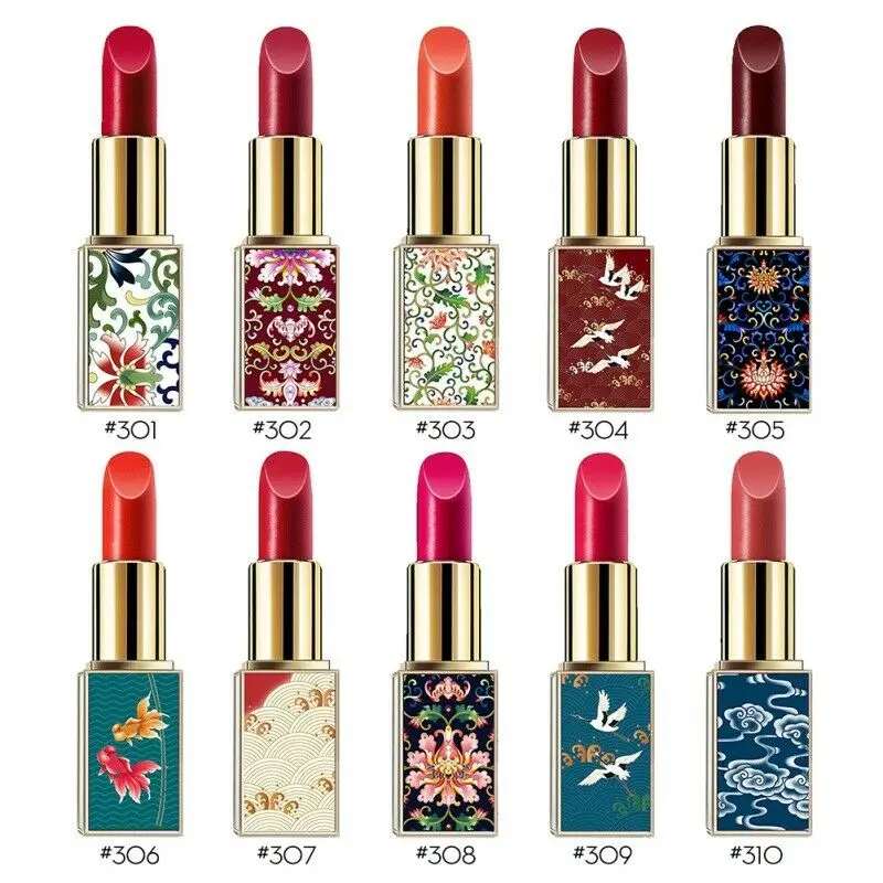 New!!Chinese Style Lipstick Silky Matte Waterproof Long Lasting Lipstick Cosmetic Lip Balm Beauty Gloss Moisturizr
New!!Chinese Style Lipstick Silky Matte Waterproof Long Lasting Lipstick Cosmetic Lip Balm Beauty Gloss Moisturizr