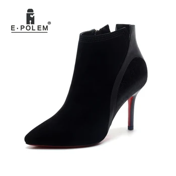 Stylish Female Patchwork Boots Trendy Punk Style Kid Suede Ankle Boots for Women Genuine Leather Short Boots
Stylish Female Patchwork Boots Trendy Punk Style Kid Suede Ankle Boots for Women Genuine Leather Short Boots