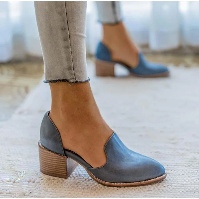 Women shoes british style chunky mid heels pumps ladies sexy pointed toe platform casual shoes plus size footwear zapatos mujer
Women shoes british style chunky mid heels pumps ladies sexy pointed toe platform casual shoes plus size footwear zapatos mujer