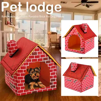 Red Brick Dog House Kennel Nest Portable Pet Dog Cat Bed House For Small Medium Dogs Indoor Pet Bed Product
Red Brick Dog House Kennel Nest Portable Pet Dog Cat Bed House For Small Medium Dogs Indoor Pet Bed Product