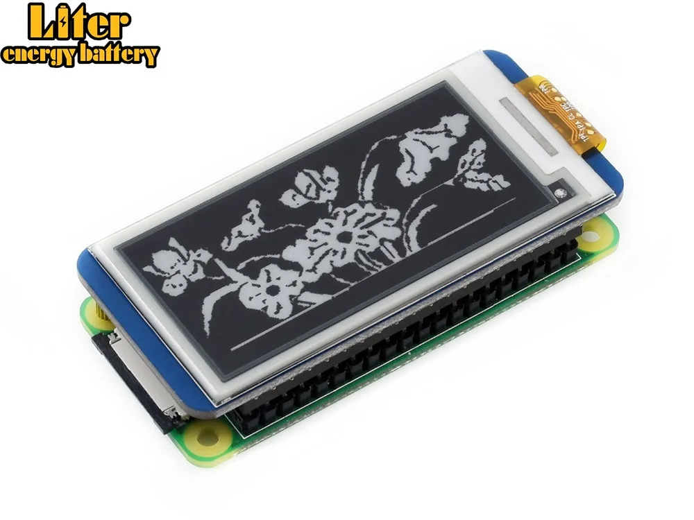 Waveshare 2.13'' e-Paper HAT,250x122,2.13inch E-Ink display for RaspberryPi 2B/3B/Zero/Zero W,color: black,white,partial refresh
Waveshare 2.13'' e-Paper HAT,250x122,2.13inch E-Ink display for RaspberryPi 2B/3B/Zero/Zero W,color: black,white,partial refresh