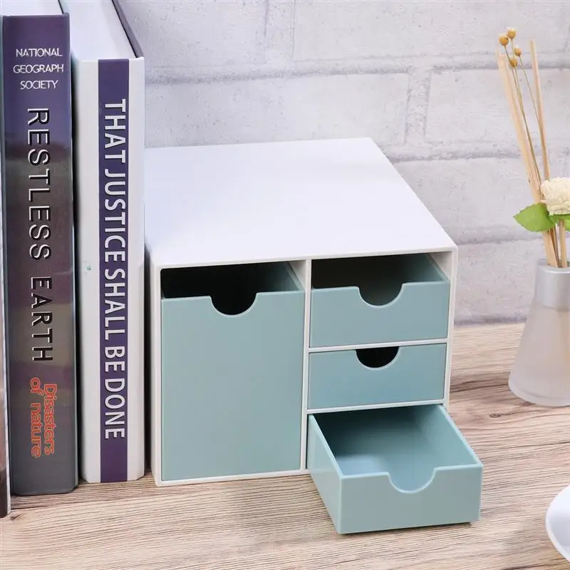 OUNONA Desktop Storage Case Four Lattice Plastic Home Office Organizer Box Drawer Cosmetic Container Box for Bedroom Study Room
OUNONA Desktop Storage Case Four Lattice Plastic Home Office Organizer Box Drawer Cosmetic Container Box for Bedroom Study Room
