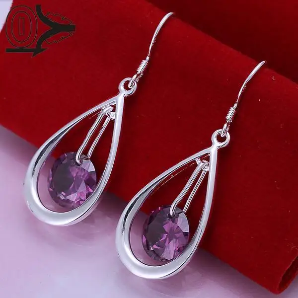 Free Shipping!!Wholesale Silver Plated Earring,Wedding Jewelry Accessories,Fashion Crystal Purple Stone Waterdrop Women Earrings
Free Shipping!!Wholesale Silver Plated Earring,Wedding Jewelry Accessories,Fashion Crystal Purple Stone Waterdrop Women Earrings