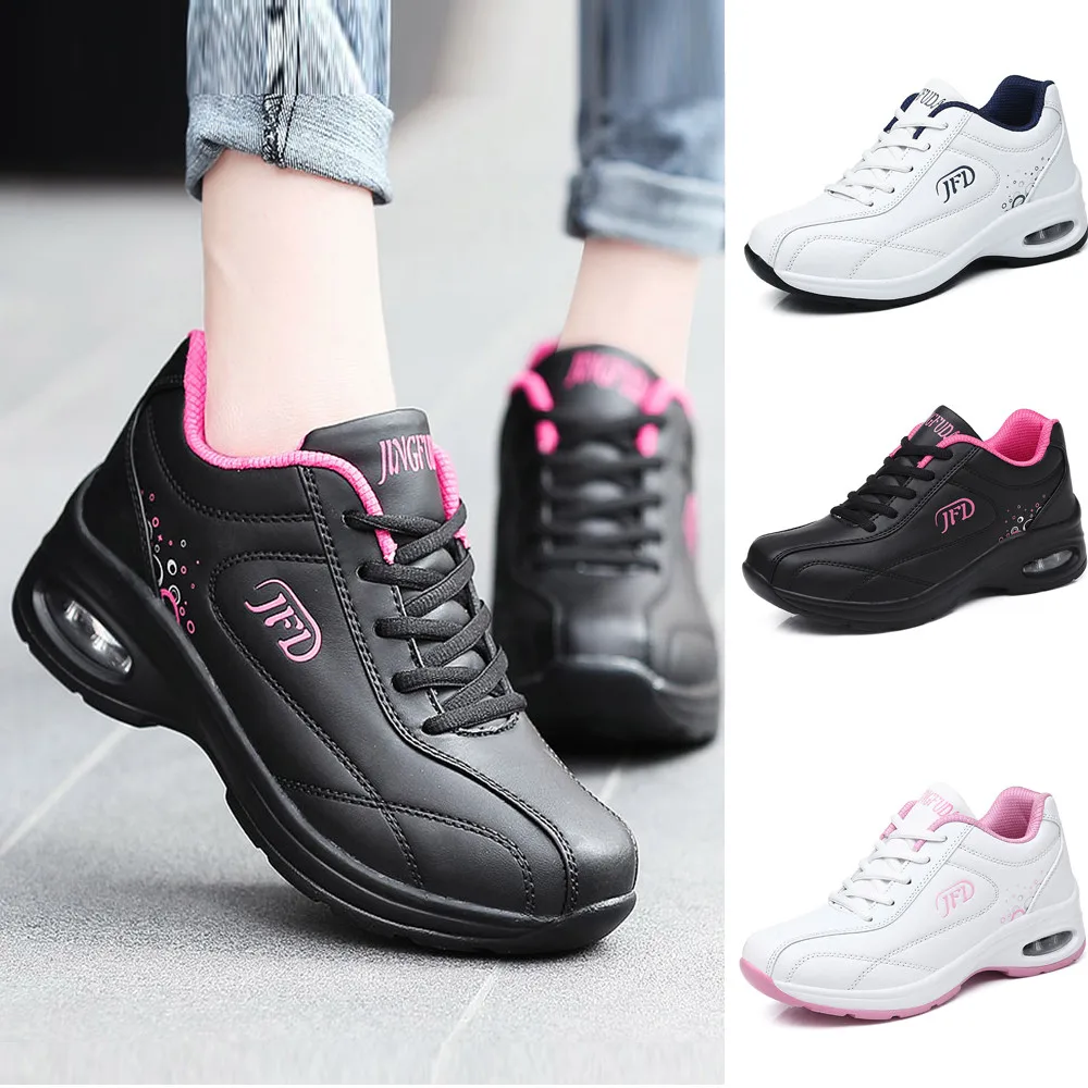 Women Leisure Leather Breathable Lace-Up Non-Slip Sport Shoe Flat Light Sneakers women sneakers basket femme sneakers women
Women Leisure Leather Breathable Lace-Up Non-Slip Sport Shoe Flat Light Sneakers women sneakers basket femme sneakers women
