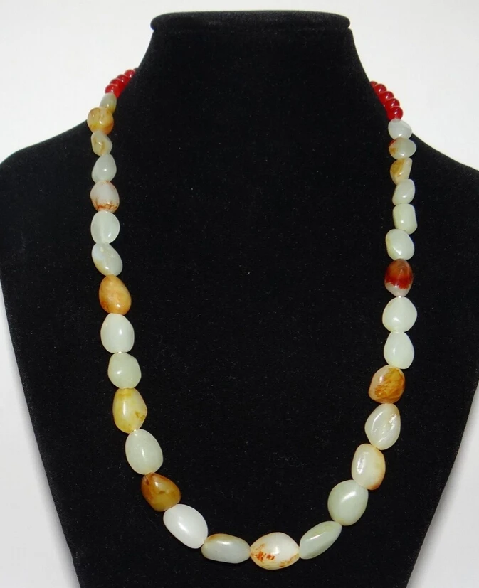 bjc 0001473 China Nature Hetian Jade Yellow Skin Beads Hand Made Necklace Pendants
bjc 0001473 China Nature Hetian Jade Yellow Skin Beads Hand Made Necklace Pendants
