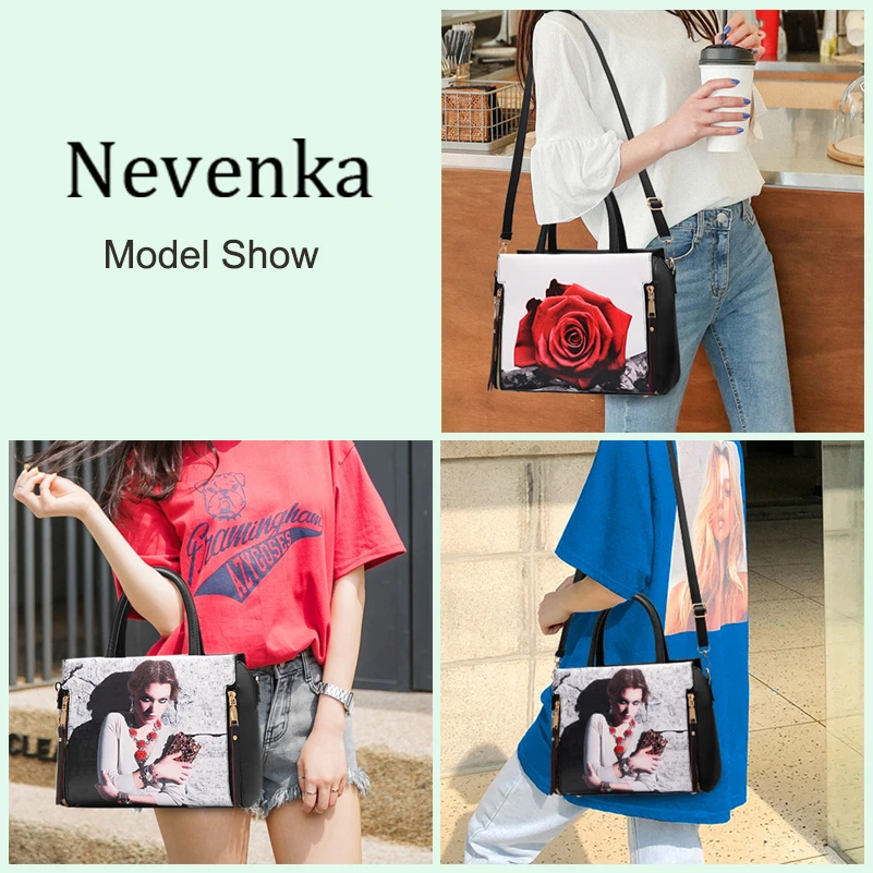 Nevenka Women Handbag PU Leather Bag Brand Tote Female Style Evening Bags Zipper High Quality Bag Lady Original Design Bags Sac13
