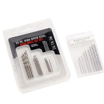 10pcs/25pcs 0.5-3.0mm Mini Drill Bit Set High speed steel twist drill bits chrome Woodworking Tools
10pcs/25pcs 0.5-3.0mm Mini Drill Bit Set High speed steel twist drill bits chrome Woodworking Tools