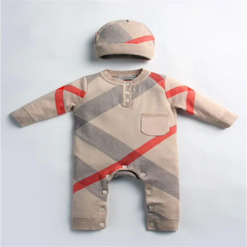 2019 New Children'S Clothing Men And Women Treasures Onesies Double Knit Clothes Plaid Sweater Baby Clothes Hat
2019 New Children'S Clothing Men And Women Treasures Onesies Double Knit Clothes Plaid Sweater Baby Clothes Hat