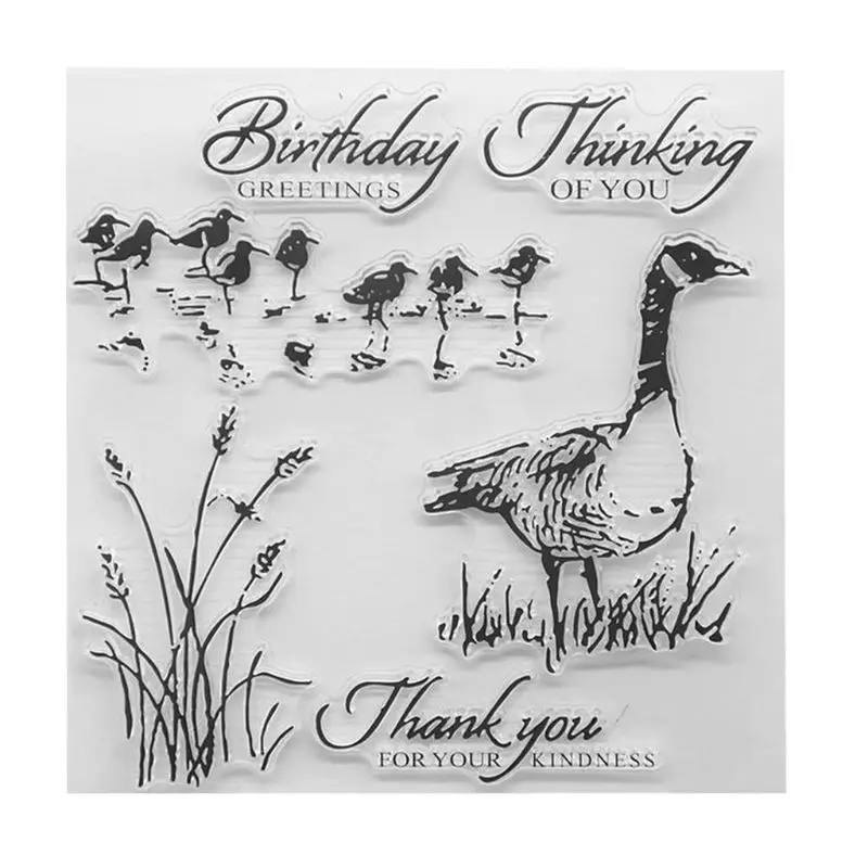 DIY English Letter and Duck Pattern Transparent Clear Seal Scrapbooking Photo Album Card Decorative Rubber Stamp Sheets
DIY English Letter and Duck Pattern Transparent Clear Seal Scrapbooking Photo Album Card Decorative Rubber Stamp Sheets