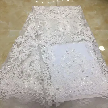Madison Beads African Lace Fabric 2019 White Lace Fabrics High Quality net Lace Embroidery French Tulle Lace Fabric For Wedding
Madison Beads African Lace Fabric 2019 White Lace Fabrics High Quality net Lace Embroidery French Tulle Lace Fabric For Wedding