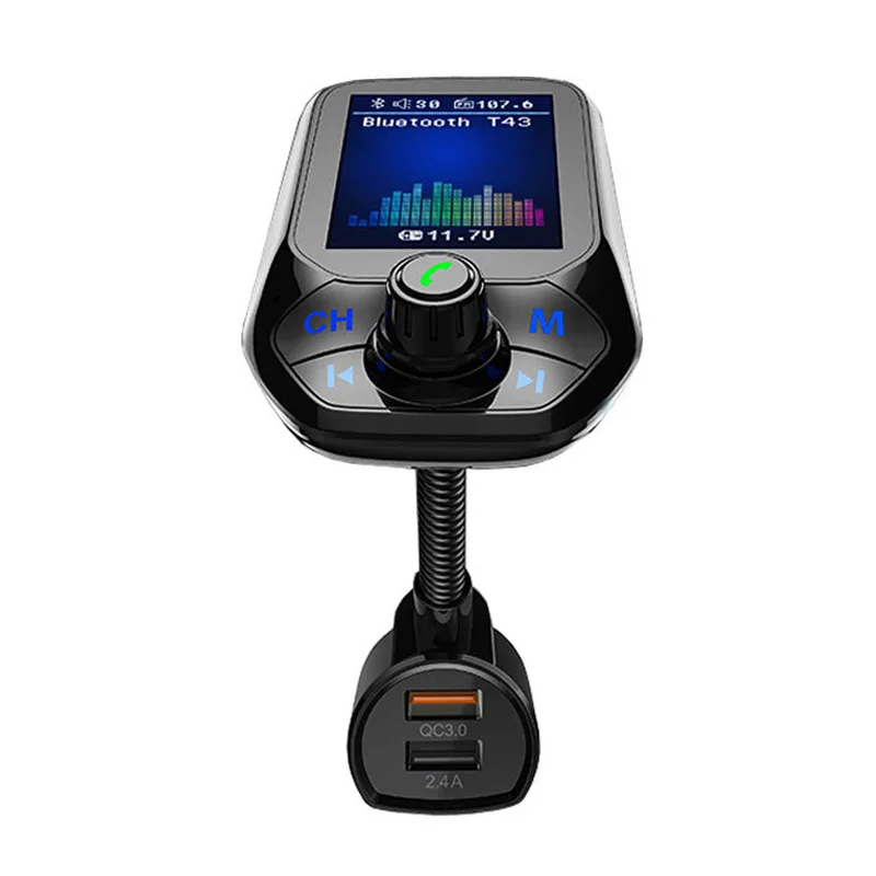 JaJaBor FM Transmitter FM Modulator Bluetooth Car kit Handsfree AUX Audio Wireless Stereo A2DP Car MP3 Player Quick Charge QC3.0
JaJaBor FM Transmitter FM Modulator Bluetooth Car kit Handsfree AUX Audio Wireless Stereo A2DP Car MP3 Player Quick Charge QC3.0