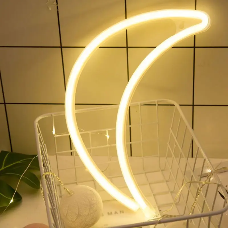 USB Charging Neon Moon Lamp Holiday Light LED Night Light for Home Festival Wedding Party Decor New
USB Charging Neon Moon Lamp Holiday Light LED Night Light for Home Festival Wedding Party Decor New