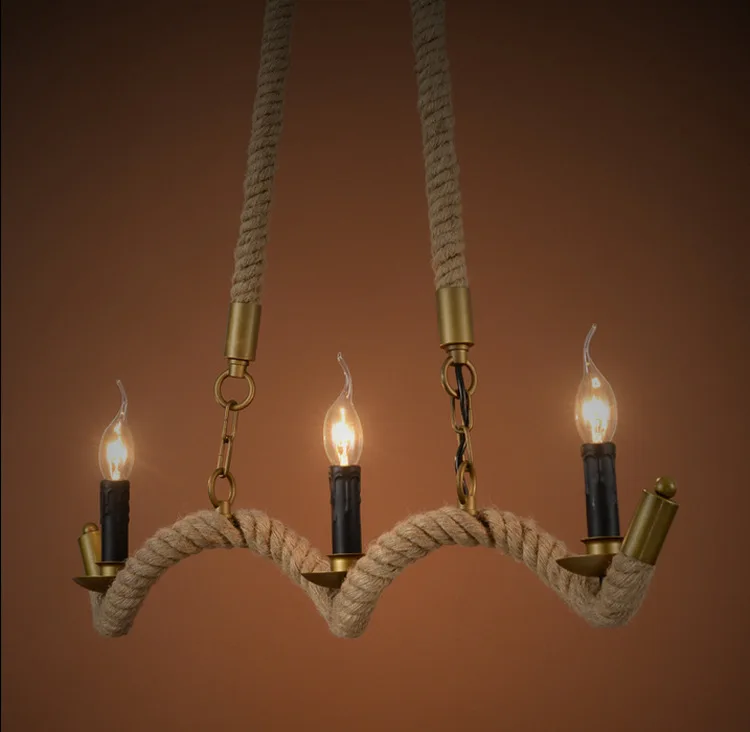 Hemp rope 3 bulbs E14 Tom instrument pendant light small vintage restaurant lamp bar pendant lamps for wholesale supplier
Hemp rope 3 bulbs E14 Tom instrument pendant light small vintage restaurant lamp bar pendant lamps for wholesale supplier