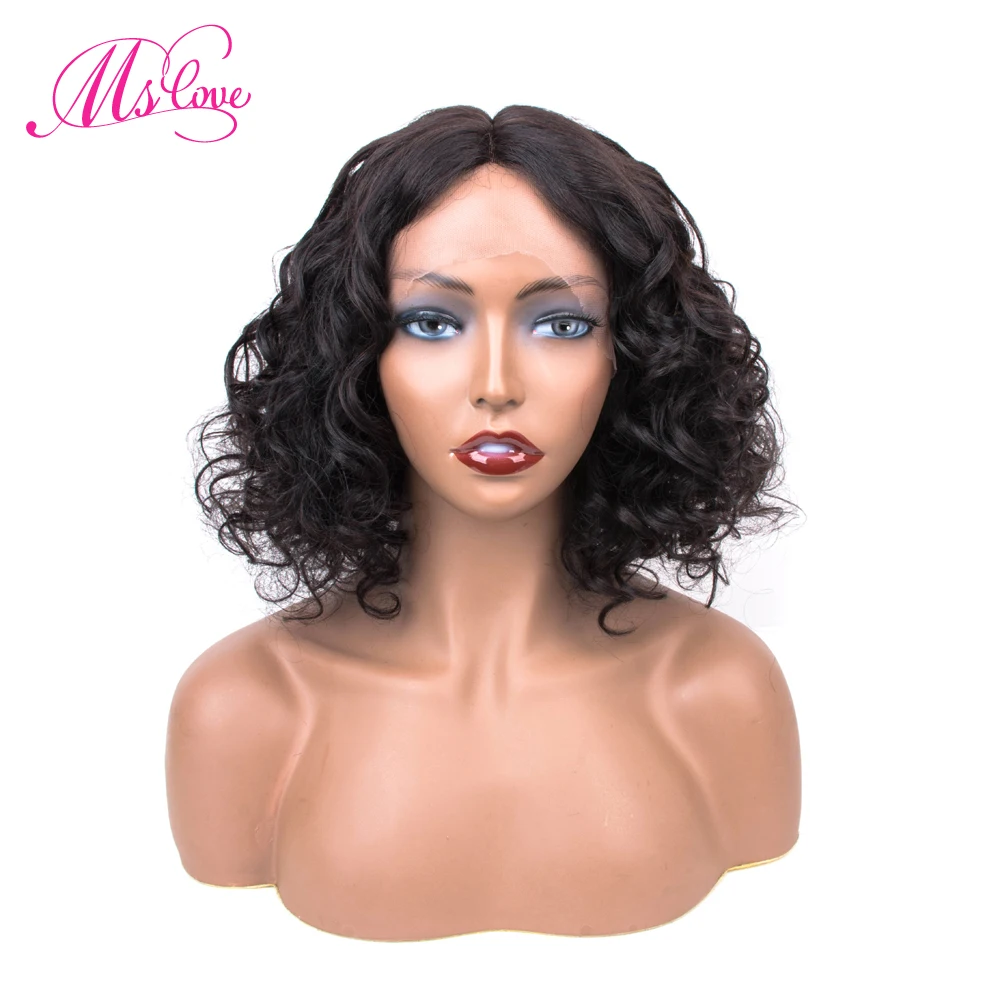 Lace Front Human Hair Wigs Short Curly Wigs For Black Women 100% Brazilian Hair Natural Color 12 inch Ms Love Non Remy
Lace Front Human Hair Wigs Short Curly Wigs For Black Women 100% Brazilian Hair Natural Color 12 inch Ms Love Non Remy