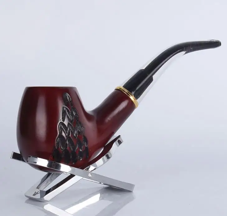 Red Wood Pipe 15.4cm Bent Carved Smoking Pipe Handmade Tobacco Pipe 9mm Filter Wooden Pipe with Tools Smoke Accessory
Red Wood Pipe 15.4cm Bent Carved Smoking Pipe Handmade Tobacco Pipe 9mm Filter Wooden Pipe with Tools Smoke Accessory