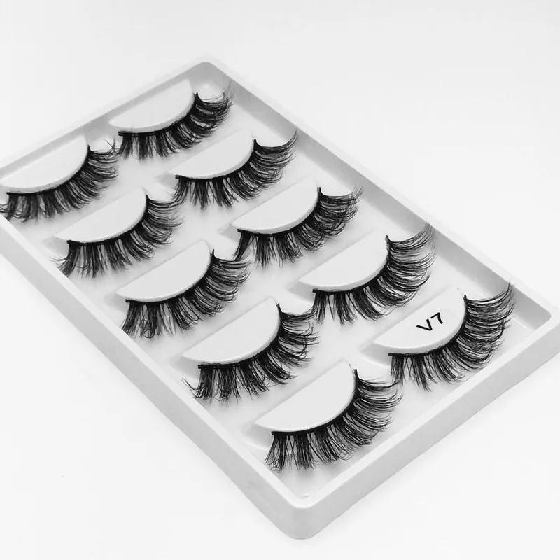 5 Pairs False Eyelashes Natural Mink Eyelashes Handmade Fake Wispy Eye Lashes for Mink Makeup Faux Cils V7
5 Pairs False Eyelashes Natural Mink Eyelashes Handmade Fake Wispy Eye Lashes for Mink Makeup Faux Cils V7