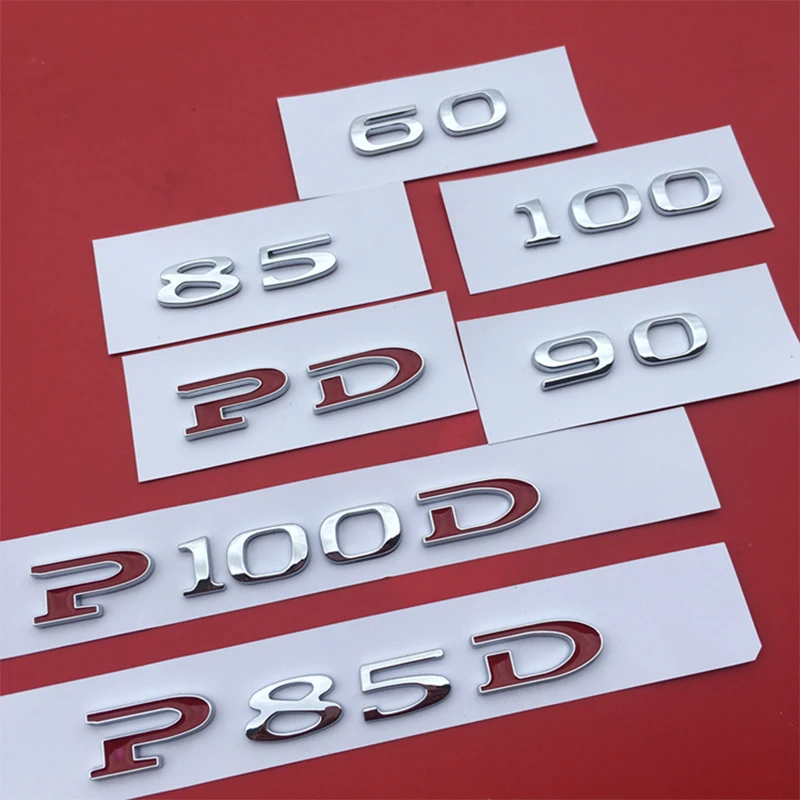 1pc ABS Styling Car Displacement Emblem Sticker Logo 60 75 85 90 85D 100D P85D P90D P100D Accessories for Tesla Model S Model X
1pc ABS Styling Car Displacement Emblem Sticker Logo 60 75 85 90 85D 100D P85D P90D P100D Accessories for Tesla Model S Model X