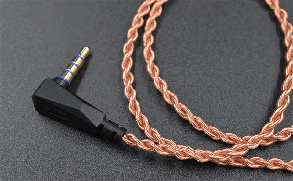 KZ_BA10_Original_Headphones_Cable_Oxygen_Free_Copper_Pink_Gold_Earphone_0.75mm_2Pin_Wire (1)