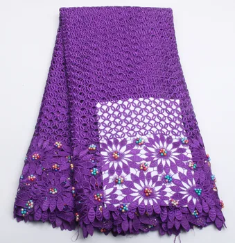 african fashion designs dress lace fabric hig quality elegance with beads nigeiran cord lace fabrics in purple AMY212B-6
african fashion designs dress lace fabric hig quality elegance with beads nigeiran cord lace fabrics in purple AMY212B-6