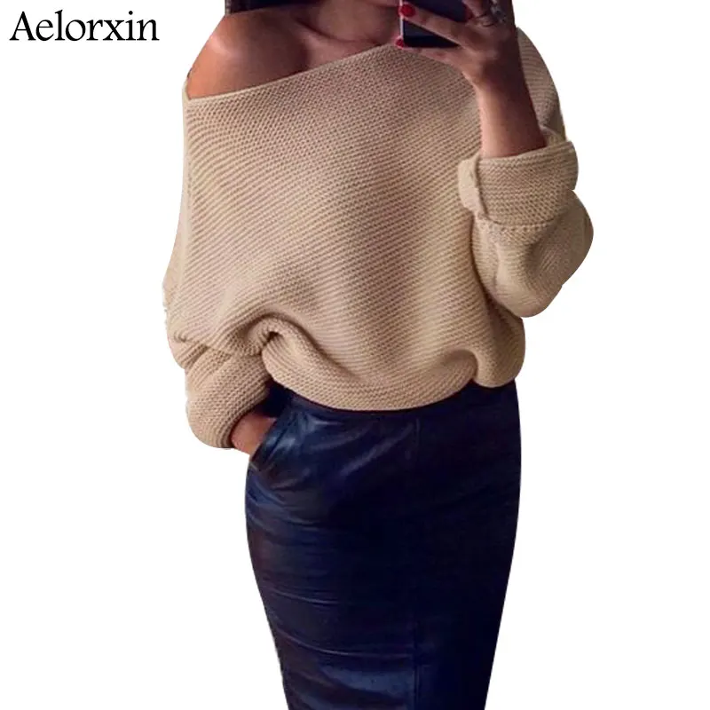 Aelorxin Autumn Off Shoulder Sweater Women 2019 Knitted Women Sweaters and Pullovers Solid Jumper Winter Christmas Sweater S-XL
Aelorxin Autumn Off Shoulder Sweater Women 2019 Knitted Women Sweaters and Pullovers Solid Jumper Winter Christmas Sweater S-XL