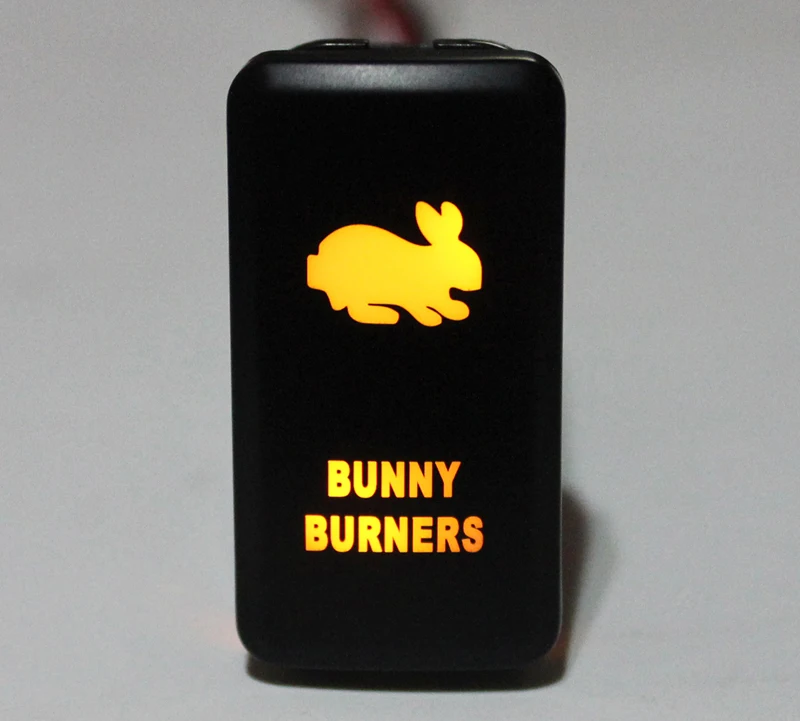 BUNNY BURNERS Push Button Switch Orange LED For Toyota Landcruiser Hilux FJ Cruiser ON OFF Switch With Wire 12 Volt 3Amp
BUNNY BURNERS Push Button Switch Orange LED For Toyota Landcruiser Hilux FJ Cruiser ON OFF Switch With Wire 12 Volt 3Amp