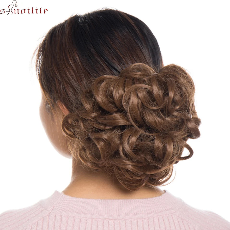 S-noilite 80g Synthetic Hair Big Bun Chignon Elastic Net With Two Plastic Combs Clips in Hair Extension Women Hair Accessories
S-noilite 80g Synthetic Hair Big Bun Chignon Elastic Net With Two Plastic Combs Clips in Hair Extension Women Hair Accessories