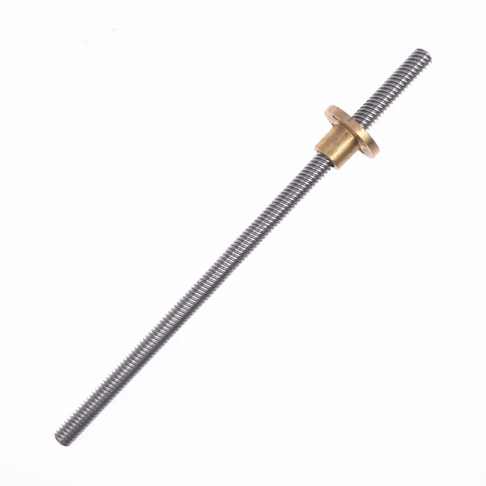DuoWeiSi 3D Printer Parts T10 Lead Screw 250mm length lead 2 /4/8/10/12mm With Brass Nut Lead Screw Diameter 10mm
DuoWeiSi 3D Printer Parts T10 Lead Screw 250mm length lead 2 /4/8/10/12mm With Brass Nut Lead Screw Diameter 10mm