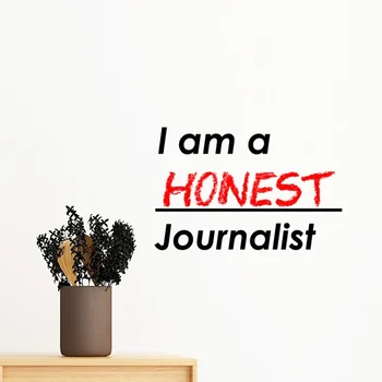 Quote I Am A Honest Journalist Removable Wall Sticker Art Decals Mural DIY Wallpaper for Room Decal
Quote I Am A Honest Journalist Removable Wall Sticker Art Decals Mural DIY Wallpaper for Room Decal