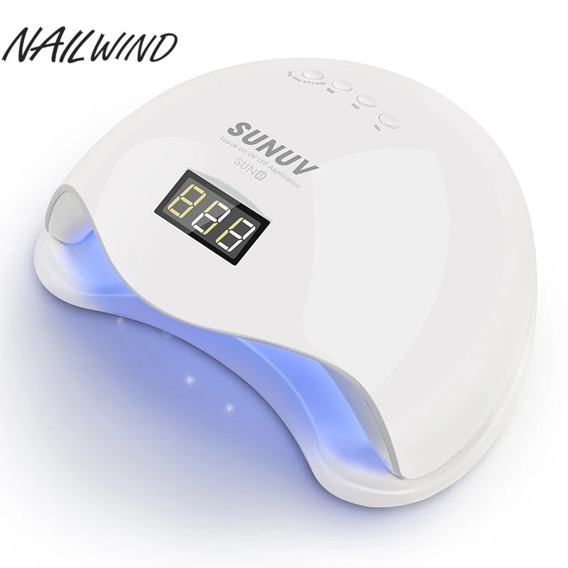 NAILWIND SUN5 48W Dual UV LED Nail Lamp Nail Dryer Gel Polish Curing Light with Bottom 30s/60s Timer LCD display
NAILWIND SUN5 48W Dual UV LED Nail Lamp Nail Dryer Gel Polish Curing Light with Bottom 30s/60s Timer LCD display