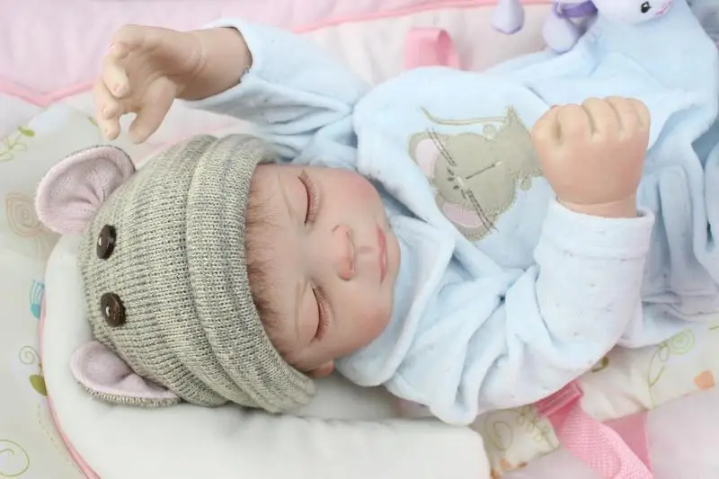 55cm Full Body Silicone Reborn Baby Boy 22" Lifelike Vinyl Newborn Dolls Waterproof Sleeping Bedtime Toy Growth Partner
55cm Full Body Silicone Reborn Baby Boy 22" Lifelike Vinyl Newborn Dolls Waterproof Sleeping Bedtime Toy Growth Partner