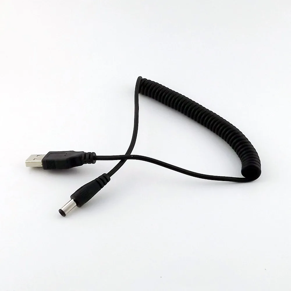 5x DC Power USB 2.0 A Male to 5.0x3.0mm Male Plug Spiral Coiled Connector Adapter Cable Cord 1.5M/5FT
5x DC Power USB 2.0 A Male to 5.0x3.0mm Male Plug Spiral Coiled Connector Adapter Cable Cord 1.5M/5FT