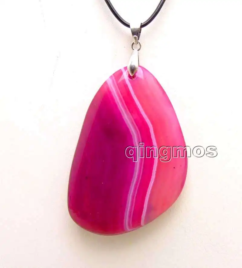 SALE Big 40*60mm Drop Rose Red Natural Stone Striped pendant with Free 17-19" Cord necklace-n5949 Wholesale/retail
SALE Big 40*60mm Drop Rose Red Natural Stone Striped pendant with Free 17-19" Cord necklace-n5949 Wholesale/retail